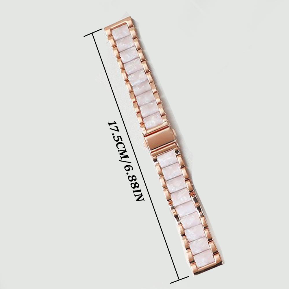 Ремешок для часов из металла и смолы 18 мм 20 мм 22 мм универсальный сменный ремешок для часов браслет для наручных часов для женщин и мужчин для Huawei GT5 Pro для Samsung Galaxy Watch