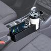 SEIWA WA82 Карман в боковую часть сиденья из углеродного волокна с двойным USB-портом для напитков, Автоматический органайзер для сиденья автомобиля, Порт, Держатель, Хранение, Выход 4,8 А, Идентификация,