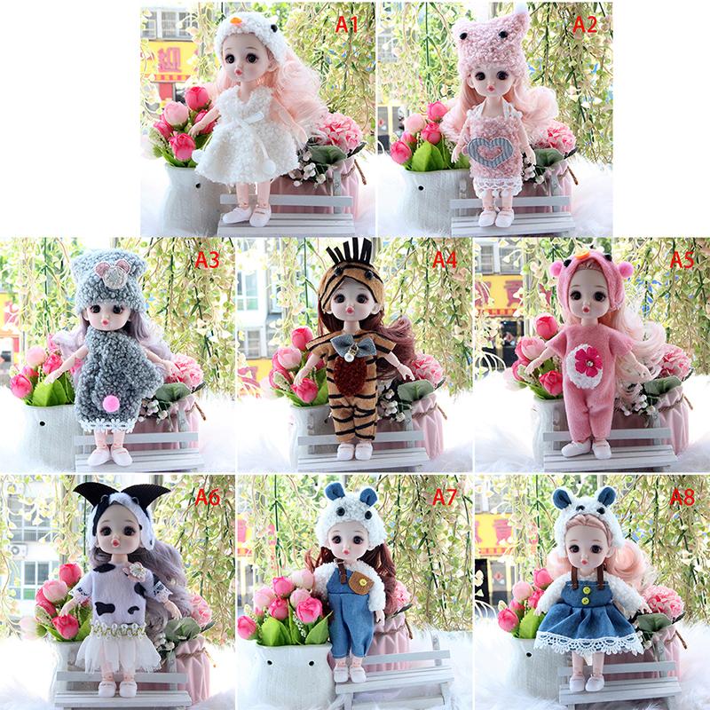 Новая мини-кукла «Смущенная» 16 см с 13 подвижными суставами, 3D-глазами для девочек, для DIY-переодевания