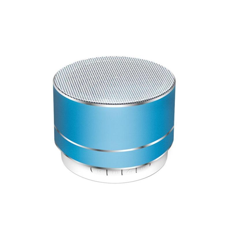 A10 Metal Bluetooth-compatible Speaker Bluetooth-compatible 3.0 Player Mini Speaker Wireless Led
