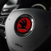 2025 Hot ABS Car Steering Wheel Sticker Badge Decoration Accessories For Skoda Superb Octavia Rapid Kodiaq Kamiq Karoq Fabia VRS