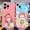 Розовый S-Sakura Miko Чехол для телефона для iPhone 16,15,14,13,12,11 Plus,Pro,Max,XR,XS,X,7,8 Plus,SE,Mini Прозрачный Силиконовый Мягкий