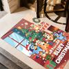 Bluey Christmas Celebration Floor Mat Perfect for Hallway Balcony Game Room Bedrooms Antislip Carpet Decorate Offices Birthday/Christmas Gift