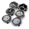 Для Mercedes Benz 4 шт. 75 мм Центральные колпаки на ступицу колеса автомобиля Крышки дисков шин Автоаксессуары Для Mercedes Benz AMG CLK CLA A180 W108 W