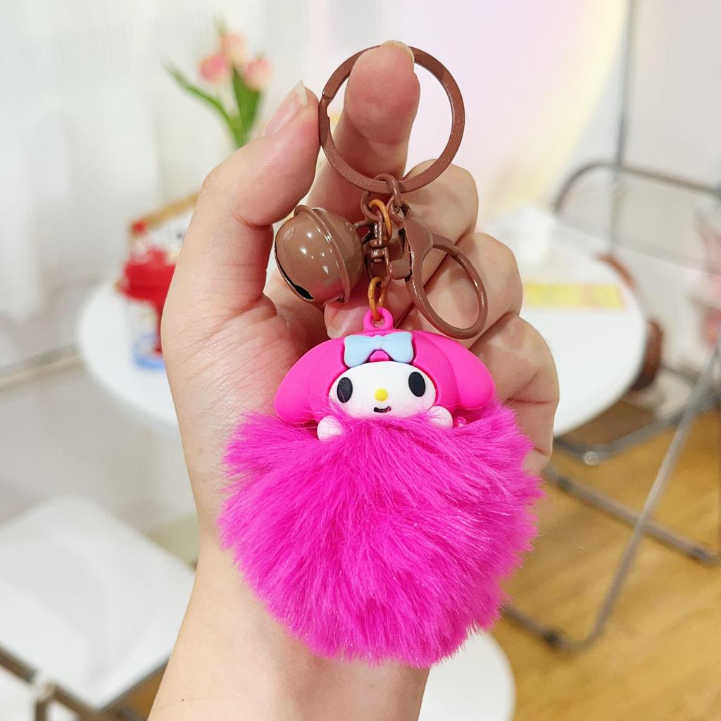 Ключница-брелок Куроми Sanrio: Рюкзак и брелок для машины "Клубок шерсти" для лучших друзей