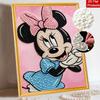 Disney Minnie pearl painting handmade diy pearl art painting simple living room hanging painting decoration