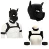 4Ps Unisex Sexy Exotic Costumes Padded Rubber Full Head Hood Masks With Collar for Dog Roleplay Accessories Padded Puppy Cosplay