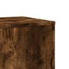 Plant Stand Set of 2 Smoked Oak Finish 33 x 33 x 100 cm Wood Based Material