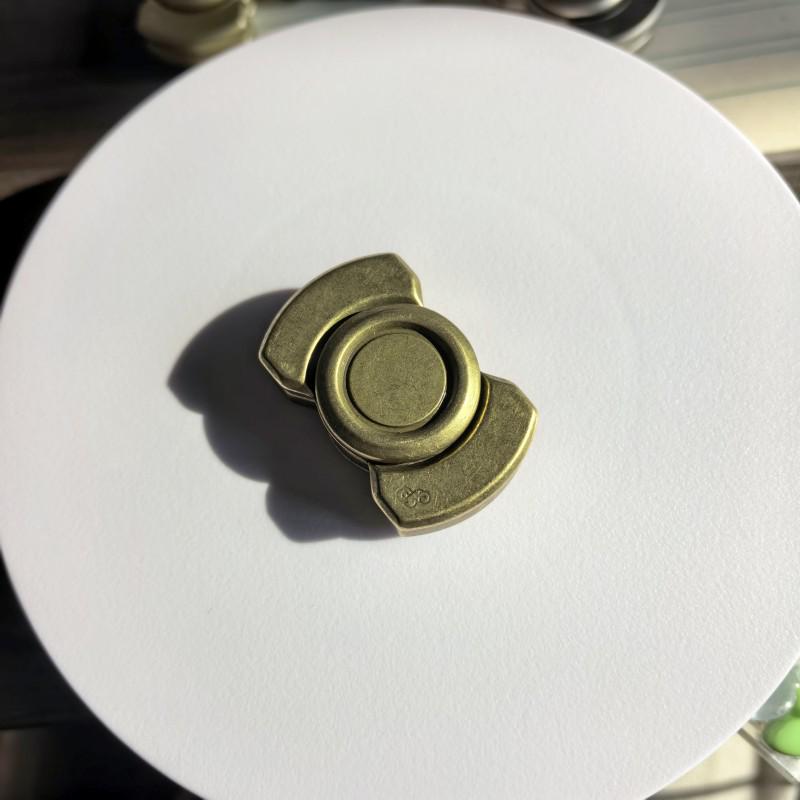 3-in-1 Transforming Fidget Spinner Pop It Coin EDC Stress Relief Toy Zinc Alloy