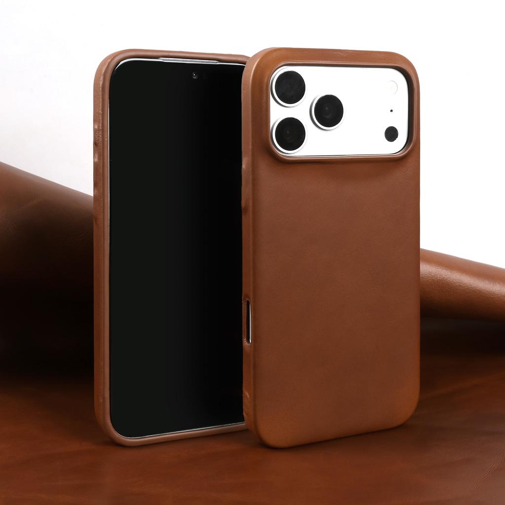 Премиальный задний чехол из натуральной кожи для iPhone 17Pro 16pro Max 15 14 13 12 11 Бизнес Полностью закрывающий Защитный чехол Чехлы для телефона