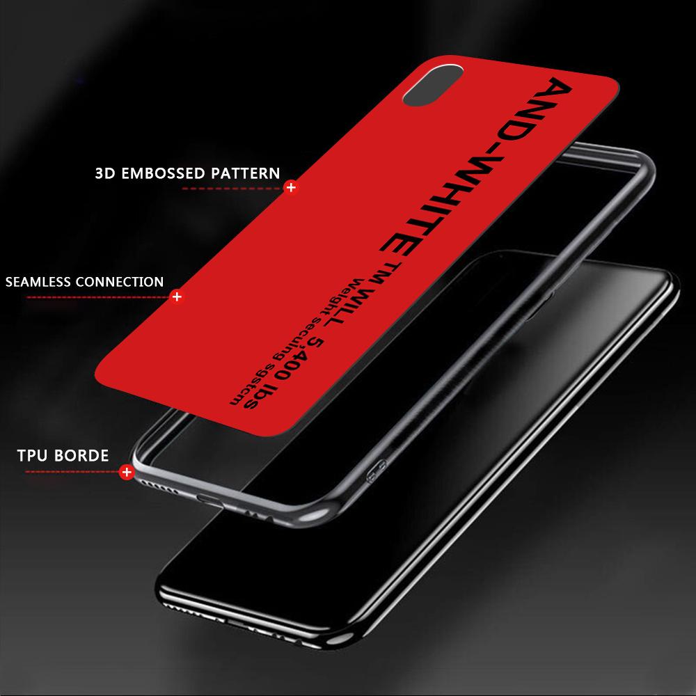 Ударопрочный тонкий сплошной цвет в полоску с надписью Мягкий силиконовый чехол из ТПУ