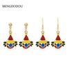 Accessories, Cartoon Creative Personality Diamond-Encrusted Clown Circus Earrings, Funny Girl Stud Earrings