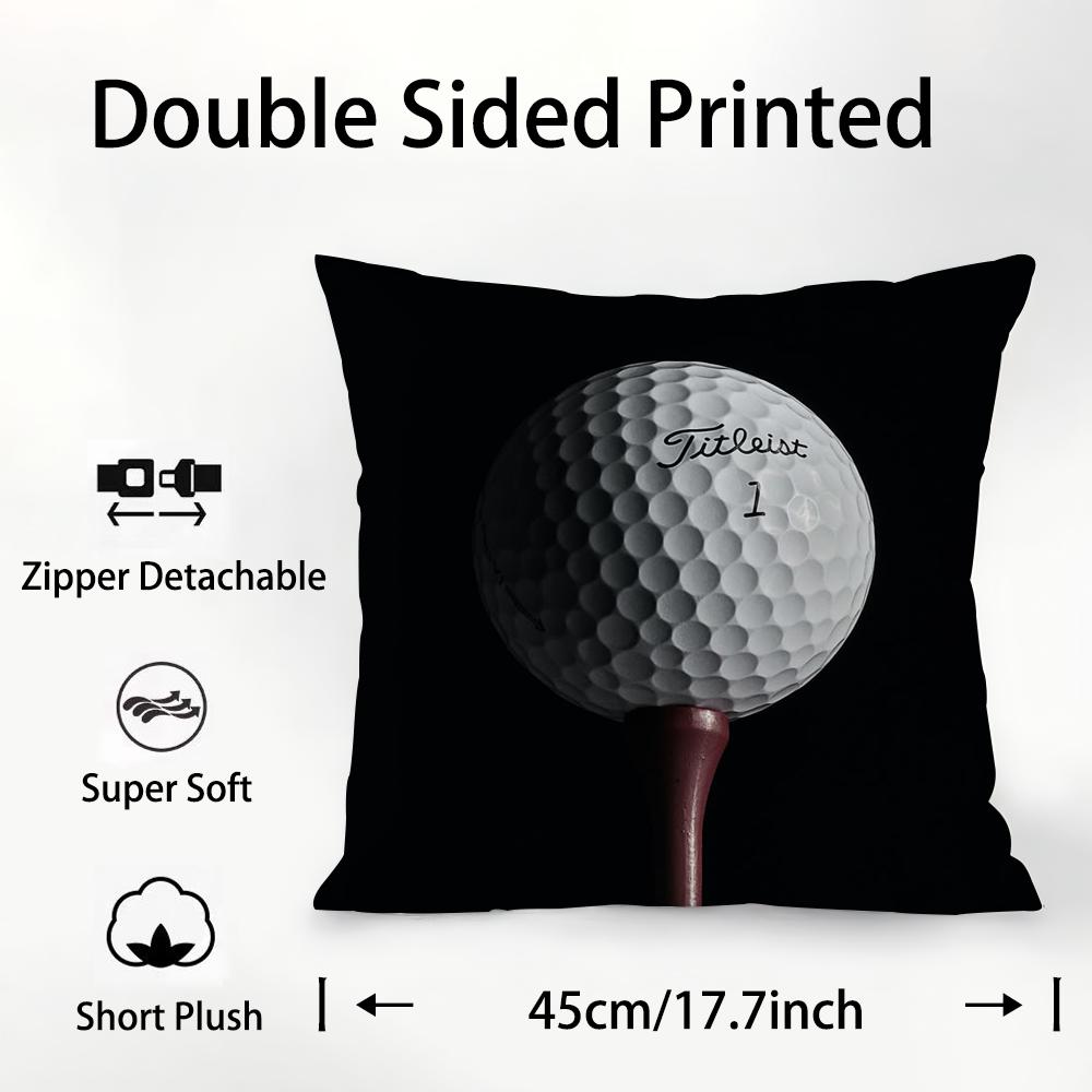Спортивные Подушки для Гольфа T-TitleistS Наволочка Плюшевая Ткань Мягкая Двусторонняя Печать Чехол для Подушки на Диван Подушки-Пледы