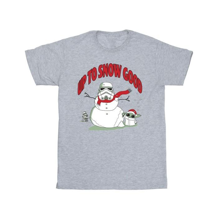 Звездные войны Мандалорец Мужская футболка До снега хорошо