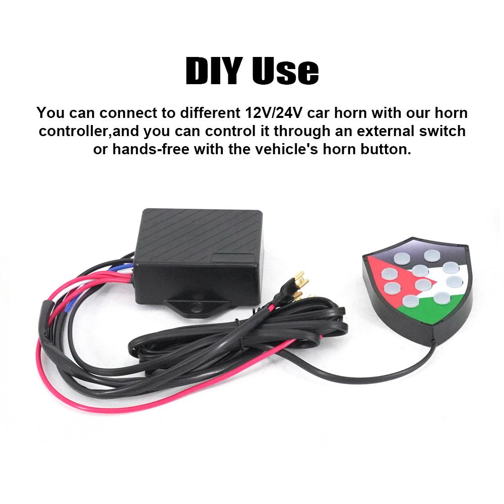 12В 24В 10 Звуков Водонепроницаемый Музыкальный Электронный Гудок Улитка Трубы Электрическая Сирена Сигнализация Контроллер Регулятор Монитор