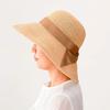 Шляпа UKH091 Fiona Raffia Wide Brim Ribbon Capelin Raffia Hat Женская Простая Натуральная Солнцезащитная УФ-Защита Размер (Магазин Танака) Женский (M (57,5 см),