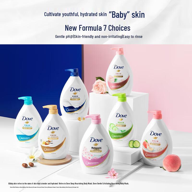 Dove Bouncy Hydrating Refreshing Shower Gel Set