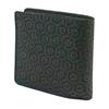 Inden Bifold Bill Compartment Box Type Coin Black Background X Black Tortoise Shell Pattern Wallet, S, Purse, Deerskin, Lacquer, 2008-01-003