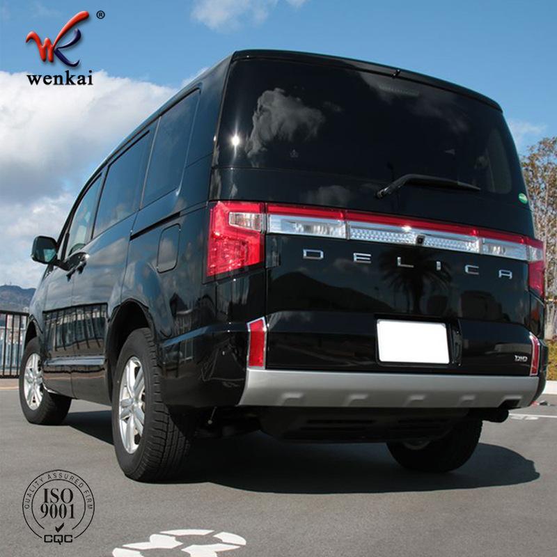 Для Mitsubishi Delica D5 Хромированная Накладка Рамка Рамки Декоративная Накладка Накладки На Задний Отражатель Противотуманную Фару Автомобиля Стайлинг Автомобиля