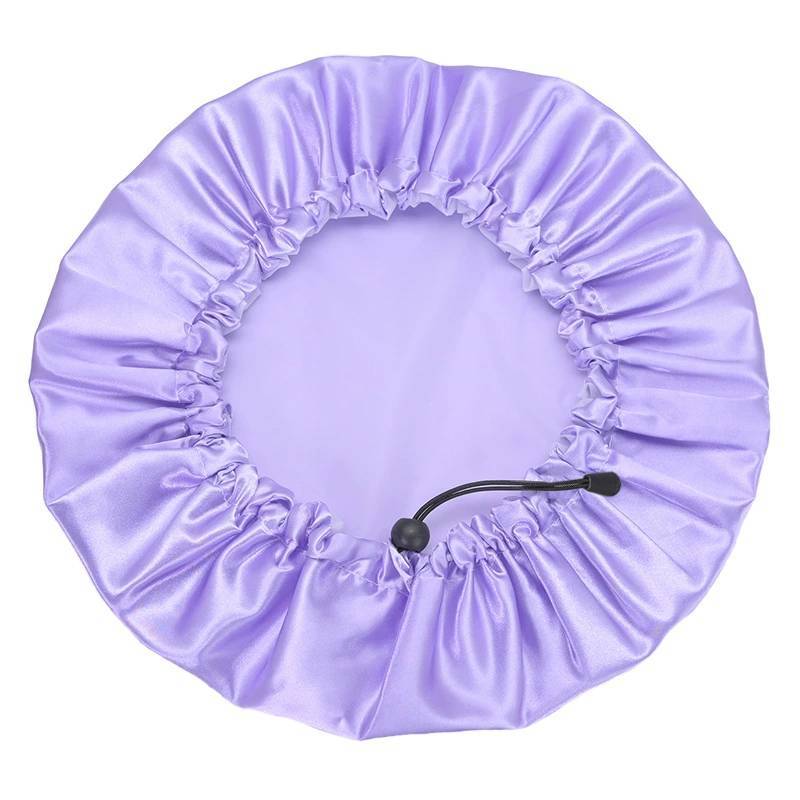 Cartoon Style Reusable Shower Cap For Adults With Daisy Print And Waterproof Design