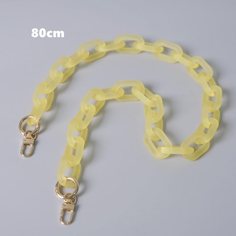 Новая модная женская сумка, аксессуар, съемные детали, сменная цепочка, милый матовый ремешок, женская акриловая цепочка на плечо с ручкой