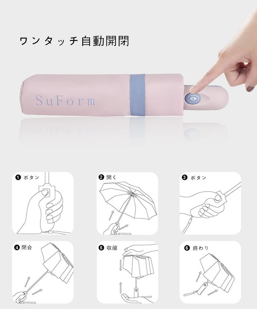 Новый автоматический складной складной УФ-свет, тепло, УФ-ветер, вода, подходит как для солнца, так и для дня [Выпуск 2024 г.] Зонт, одно касание