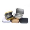 With Lid Rectangular Candy Box Sealed Mini Pill Case Portable Flip-top Iron Box  Storage Box