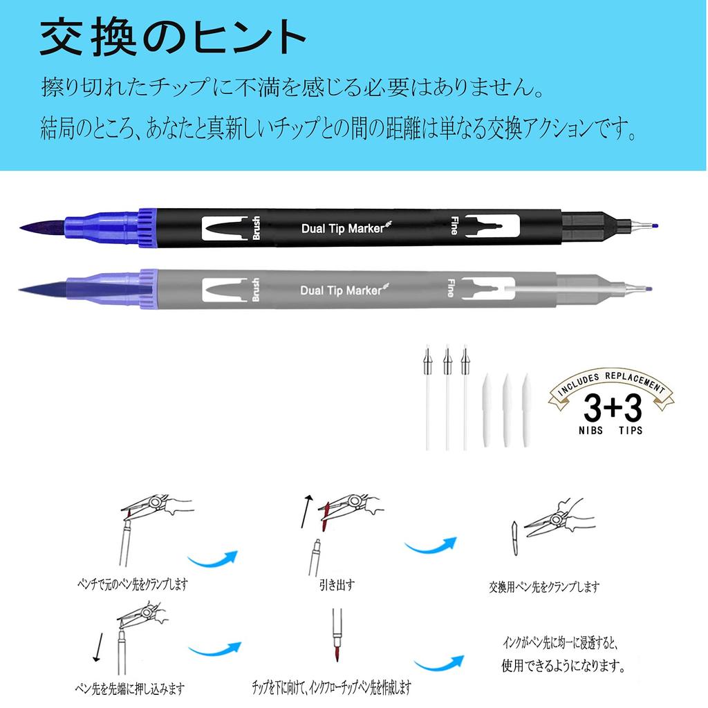 Ccfoud Цветная ручка 160 цветов Акварельная цветная ручка-кисть Цветная акварельная иллюстрация маркер для рисования Подарочный набор на день рождения, Набор, Кисть, Жирная, Тонкая, Ручка,