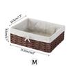 Woven Storage Baskets Organizers Kitchen Sundries Storage Baskets Cosmetics Snack Storage Box Desktop Organizer Container