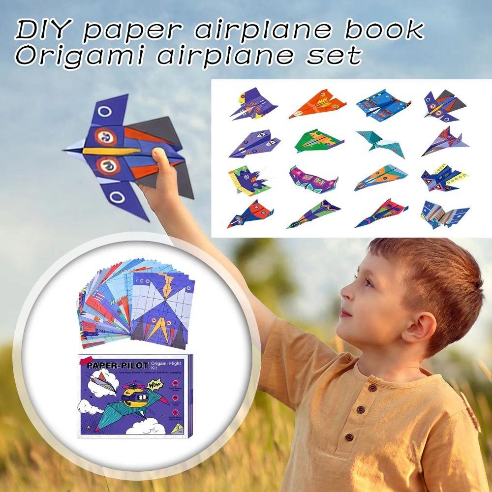 Paper Handmade Airplane Origami Art Learning Versatile Paper Aircraft Toy Parent-child interaction
