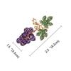 Luxury Brooches Purple Grapes For Women Elegant Jewelry Vivid Fruit Wedding Brooch Pins
