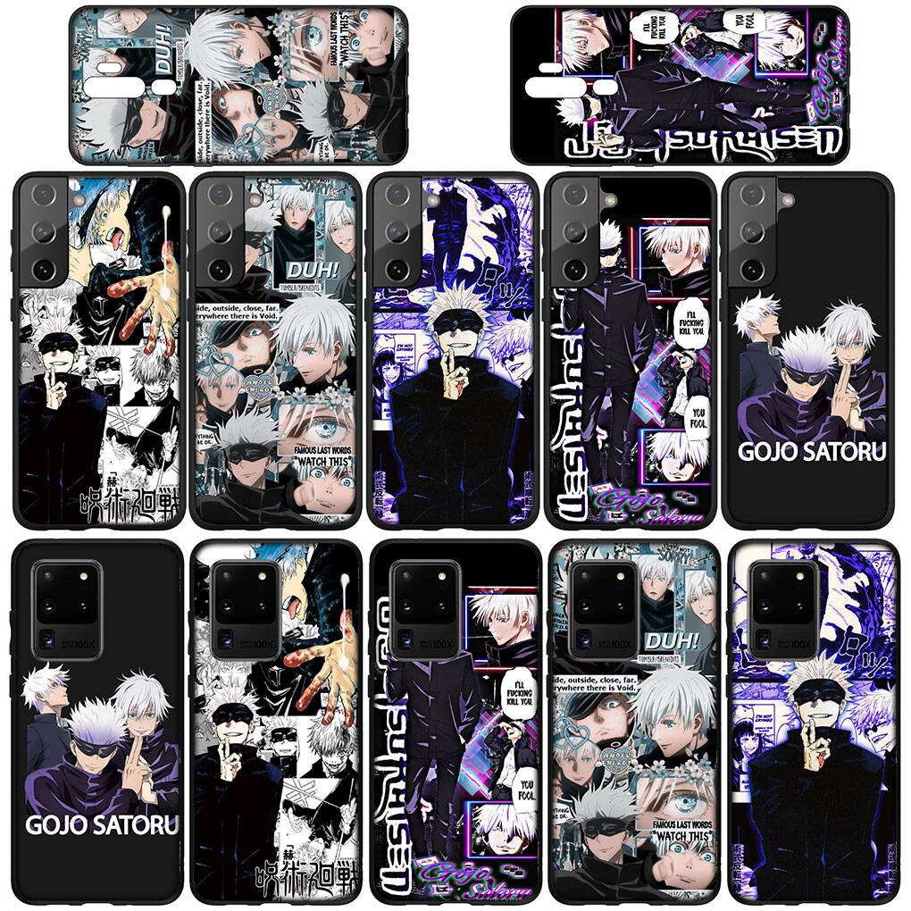 Чехол для телефона Samsung Galaxy S25 S23 S22 S24 Ultra FE A05 A06 A15 A16 A36 A37 A35 A54 A55 A56 A57 A25 A26 A17 Годжо Сатору Магическая битва Аниме Обложка