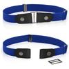 Leather Elastic Belt For Men And Women With Metal Buckle And Adjustable Fit