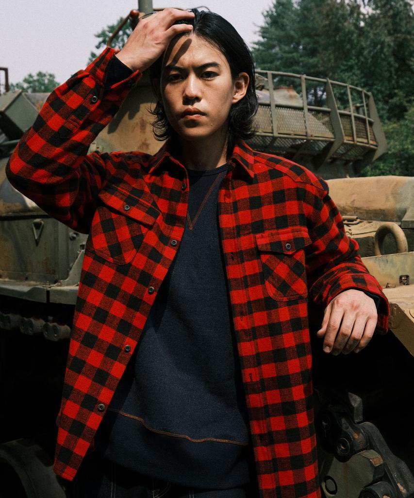 VDR Ccc Flannel Shirts [Buffalo Red]