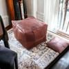Amazing Square Ottoman Pouffe, Moroccan Leather Pouf, Square Pouf, Ottoman Square Pouf, Pouf Footstool