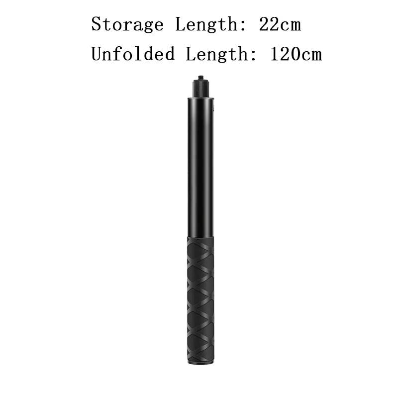 Комплект ручки для селфи-палки для Insta360 X4 X3 X2 GoPro 12 11 10 9 DJI Action 4 3 SJCAM Камера Bullet Time Невидимая селфи-палка