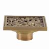 Antique Brass 10cm Shower Floor Drain Bathroom Waste Drain Strainer Cover Grate(#4)