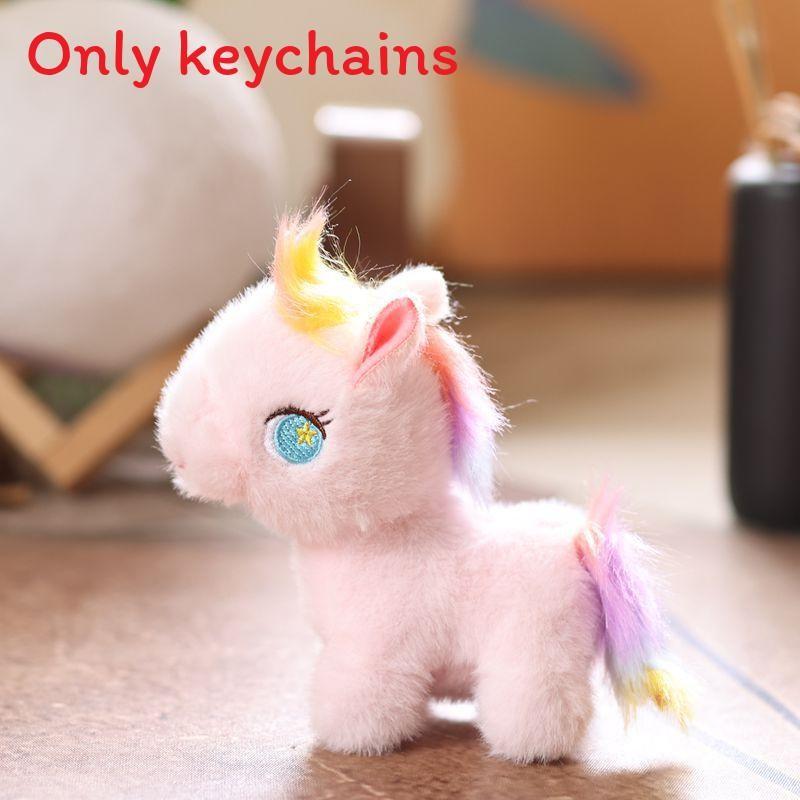 Adorable Horse Plush Doll With Pp Cotton Filling For Backpack And Keyring Use