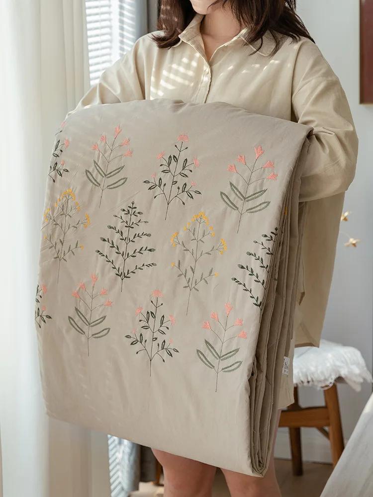 Summer Cool Quilt Summer Air Conditioning Quilt Cotton Summer Washable Cotton Japanese Style Bed & Breakfast Simple Thin Quilt