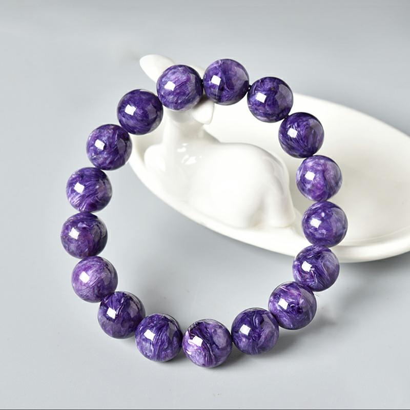Натуральный высококачественный эластичный браслет с аметистом, браслет с рисунком дракона, аметист, нефрит, браслет для мужчин и женщин, модные подарки для пар