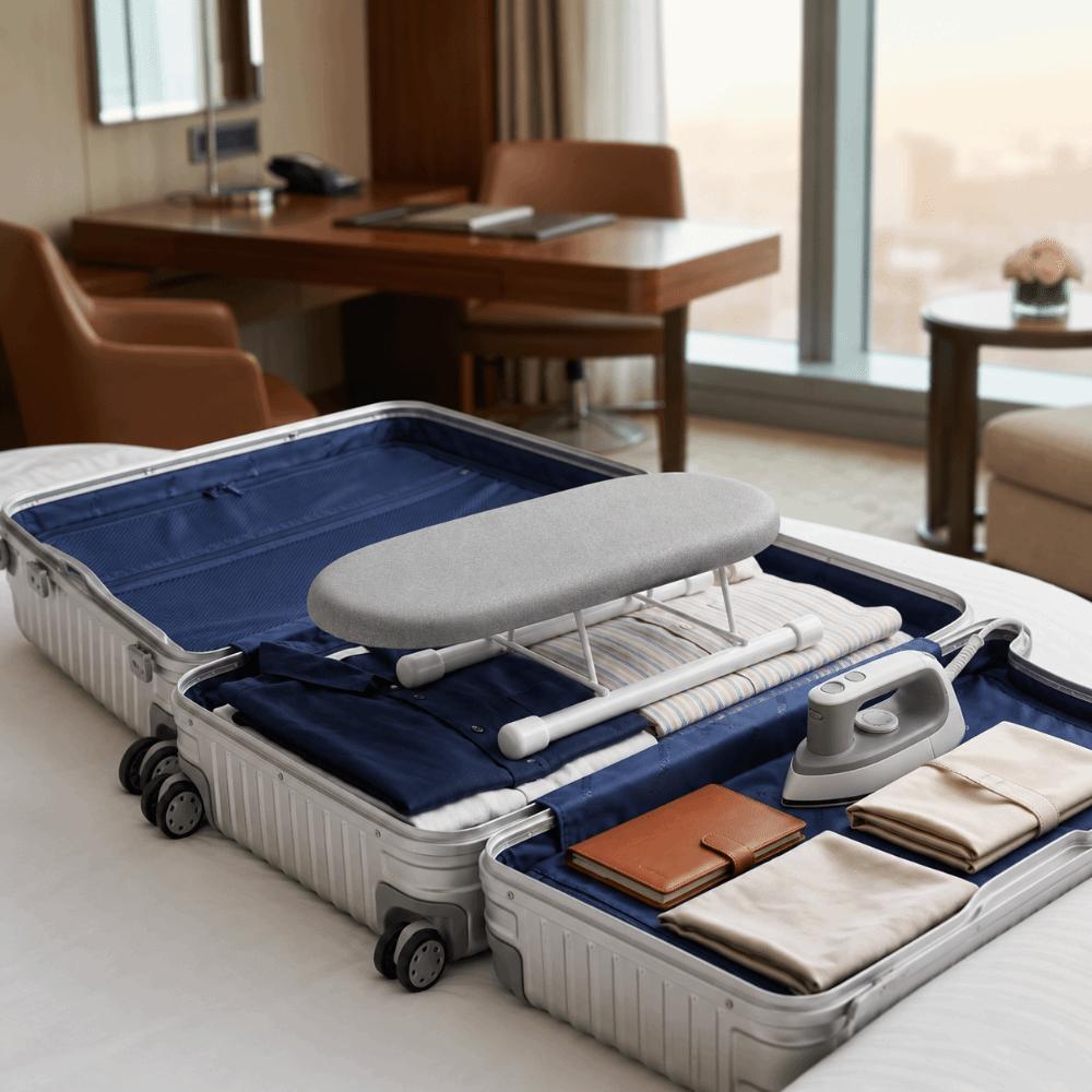 Folding Sleeve Ironing Board Gray Desktop Rack Space Saving Ironing Panel Household Ironing