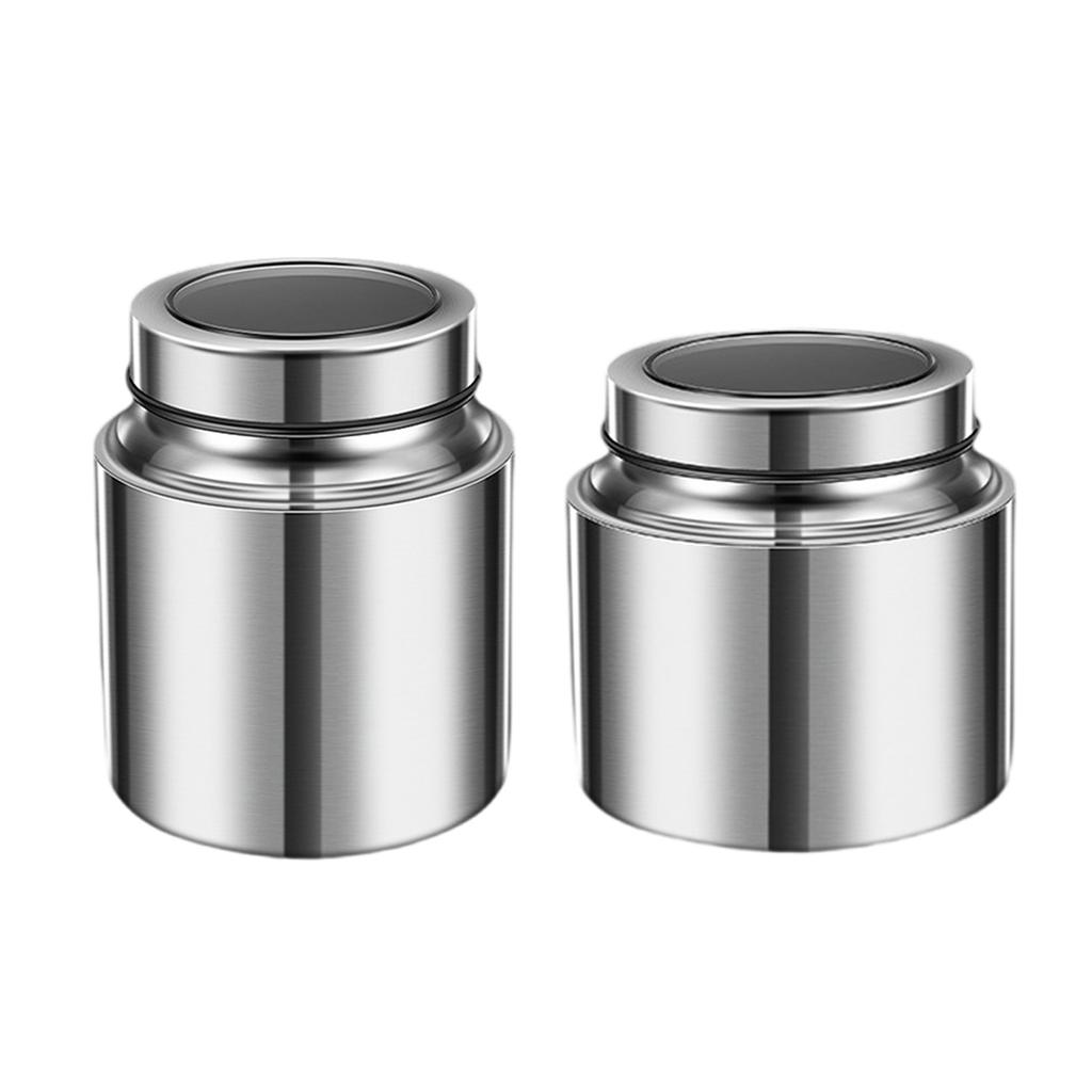 Premium 304 Stainless Steel Tea Storage Canister Tea Canister Container For Freshness And Aroma Preservation