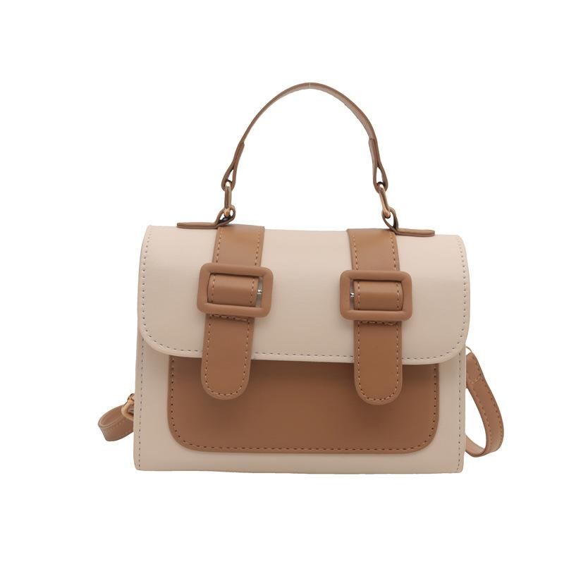 Новая сумка через плечо контрастного цвета в стиле колледжа, стильная и модная сумка через плечо, женская маленькая квадратная сумка