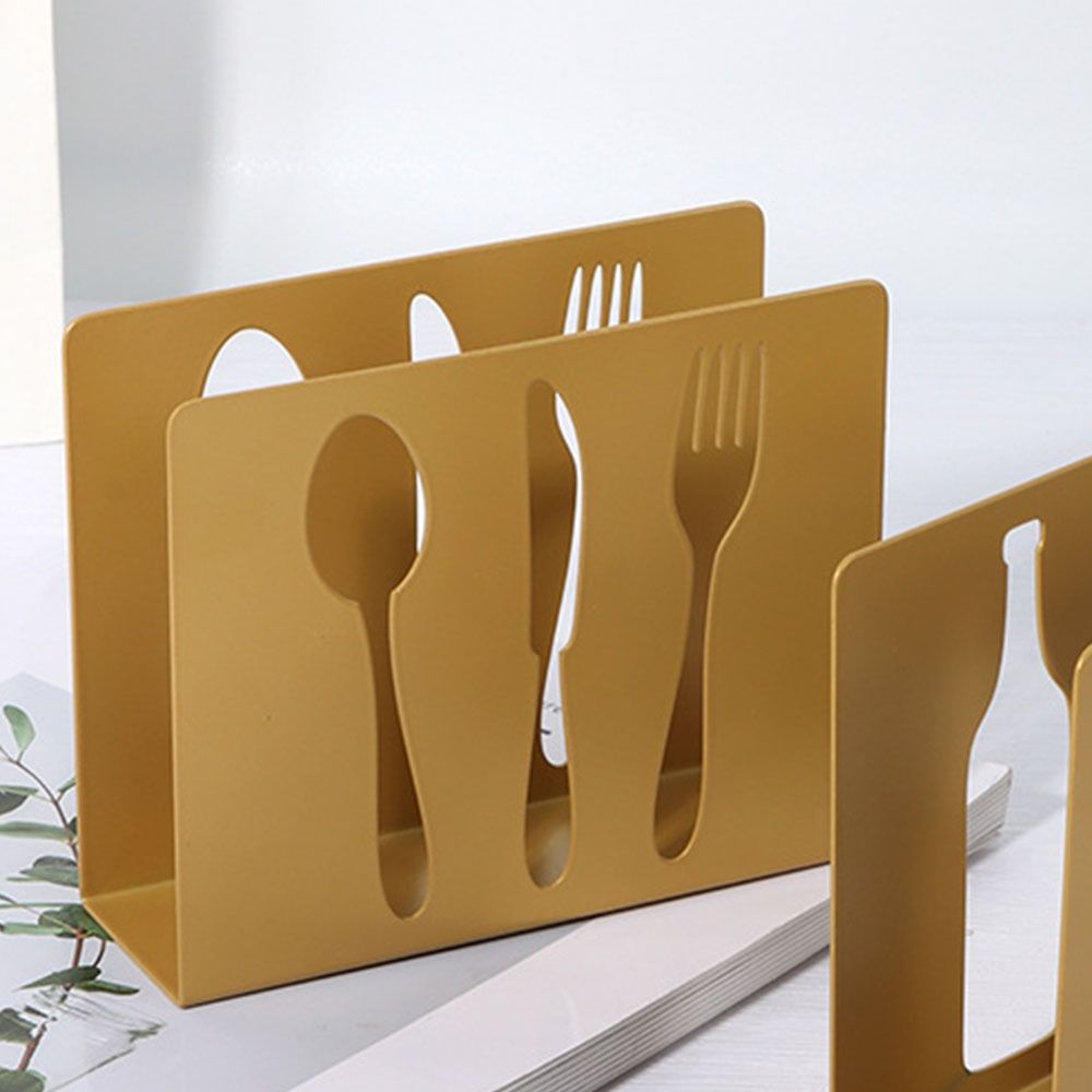 Stainless Steel Napkin Storage Shelf Rustproof Napkin Storage Rack Napkin Stand Home Restaurant