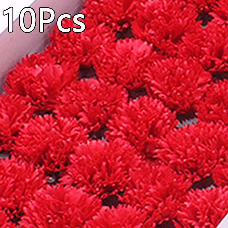 10 шт. мыльные цветы имитация головок гвоздик вечный букет цветов искусственный подарок на День благодарения материал для поделок на День матери