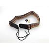 Naissant Durable Rainbow Adjustable 100% Cotton & Genuine Leather Ukulele Strap with Strap Lock Button & Plate, Shoulder Strap Version 2.0