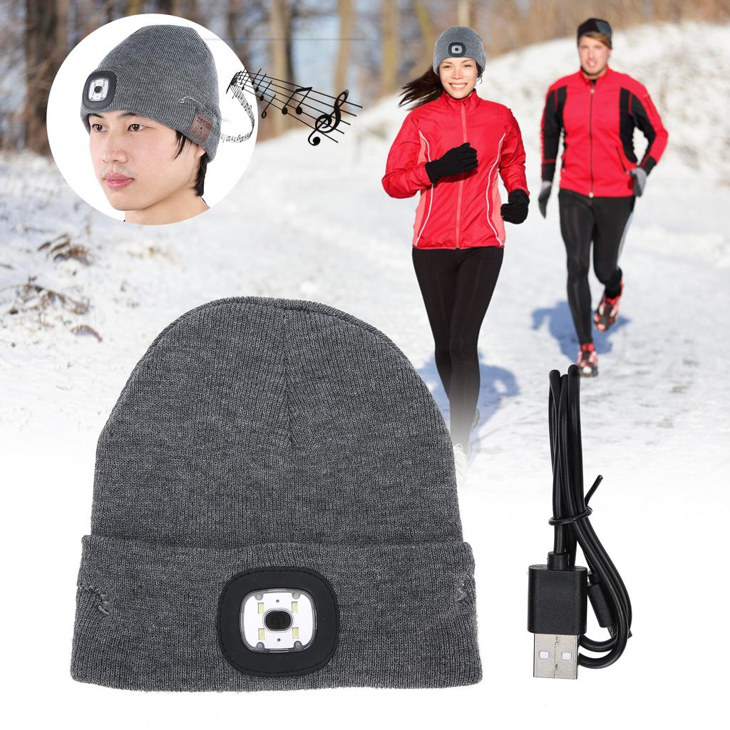 Музыкальная шляпа для беспроводной Bluetooth-гарнитуры двойного назначения со светодиодной подсветкой, ультра-яркая акриловая гарнитура 