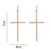 Exaggerated Jewelry Punk Rock Big Cross Long Earrings Ear Stud Dangle Drop