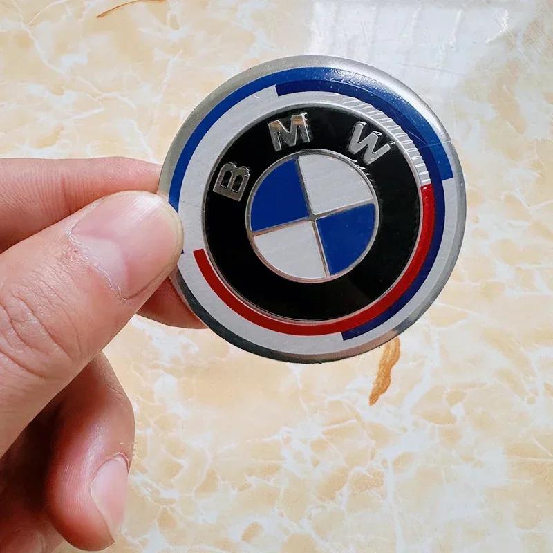 For BMW Hot 2025 56mm 65mm Car Badge Wheel Center Cover Stickers Hub Caps Decal For BMW M M3 X5 X1 X3 E46 E90 E39 F10 F20 F30 G2