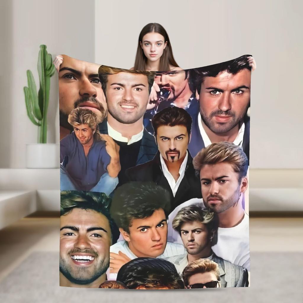 George Michael Singer Legend Flannel Fashion Blankets Music Album Awesome Throw Fashion Blanket for Quilt 200x150cm Warm